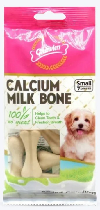 Gnawlers Calcium Milk Bones Dog Treats Small 7 in 1